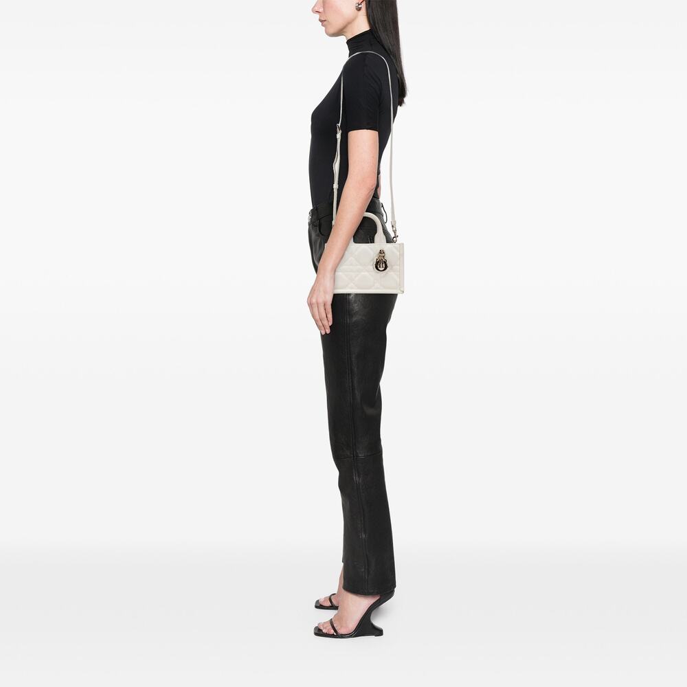 Dior Mini Calfskin Macrocannage Book Tote - Picture 9 of 10